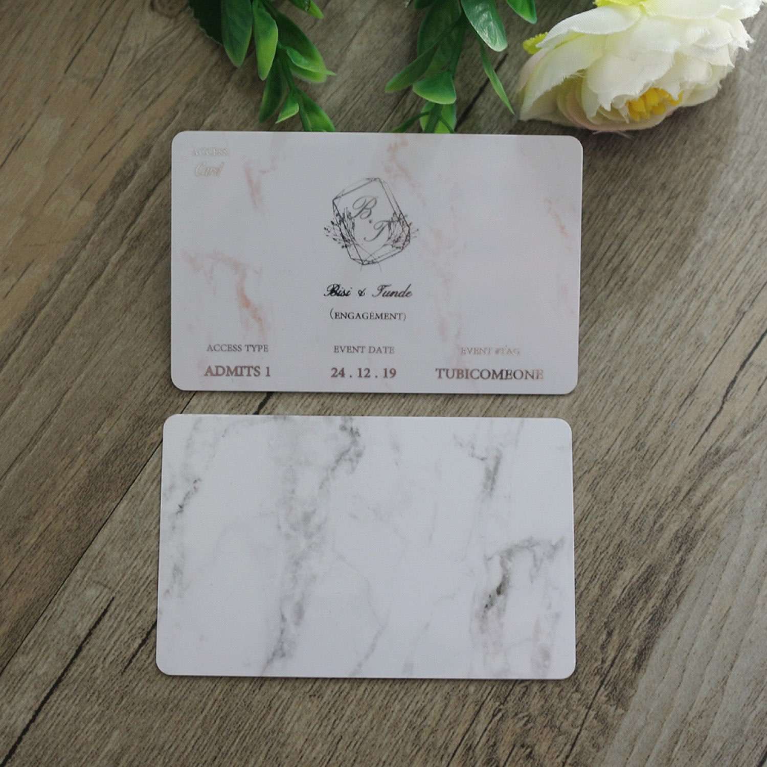 Wedding Reception Access Card Customized Wedding Supplies